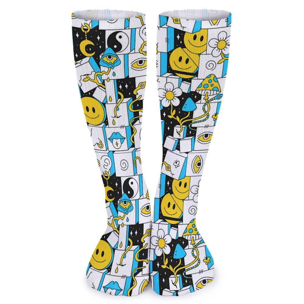 Acid Wave 5 Pack Sweat-Proof Odor-Resistant Breathable Large Socks