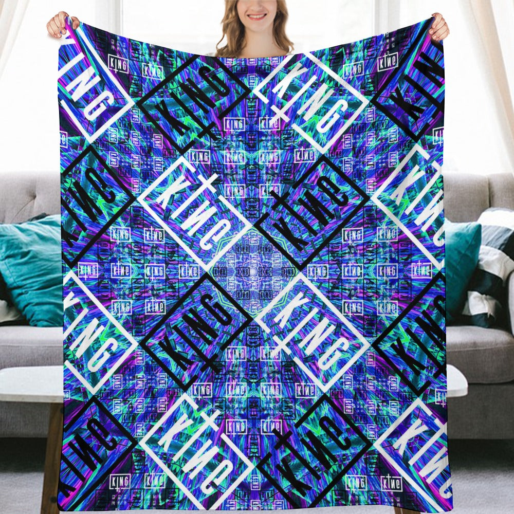 Custom EDM Artists Ultra-Soft Flannel Blanket for Camping Festival Rave in Multiple Sizes