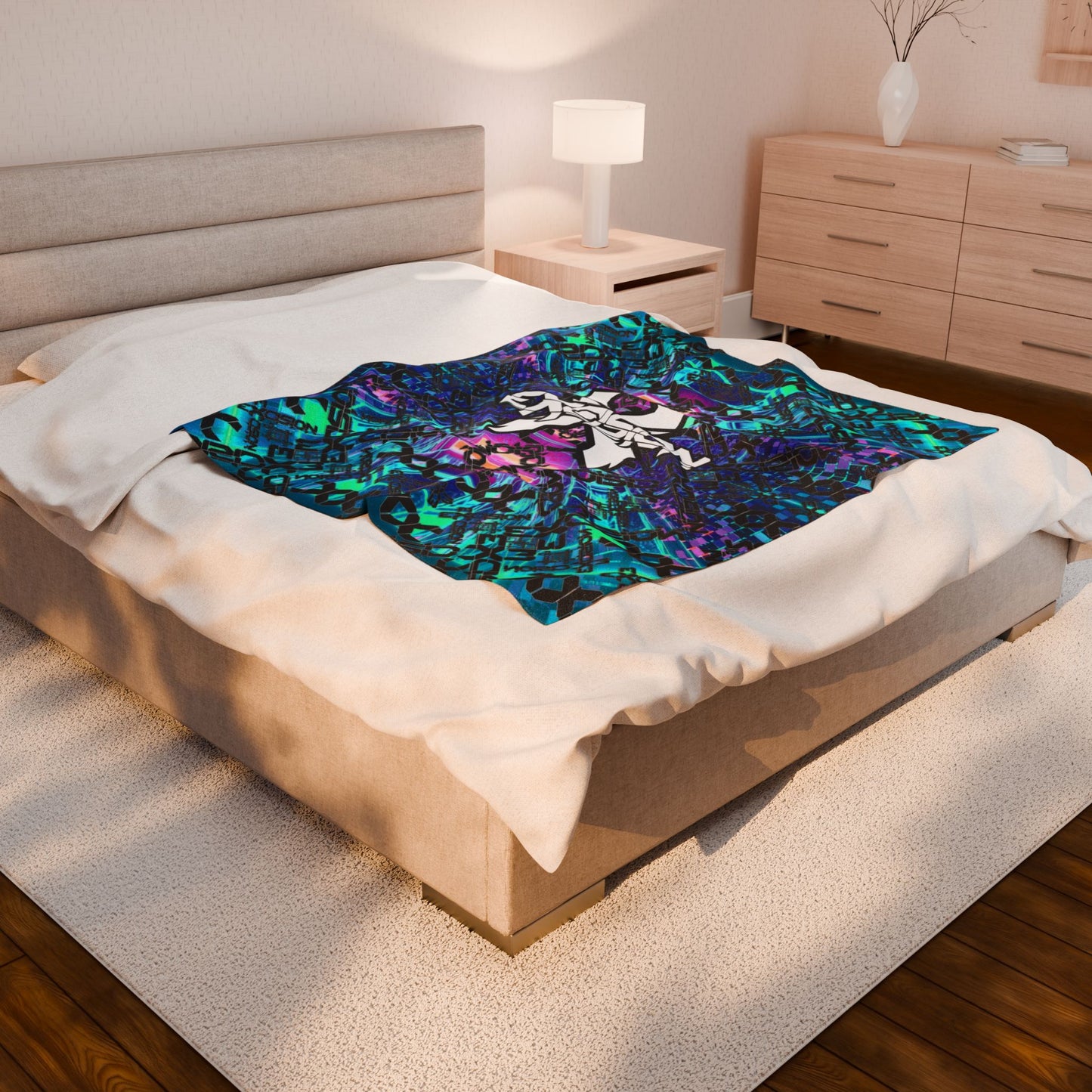 Excision Velveteen Plush Throw Blanket by Miami Subs