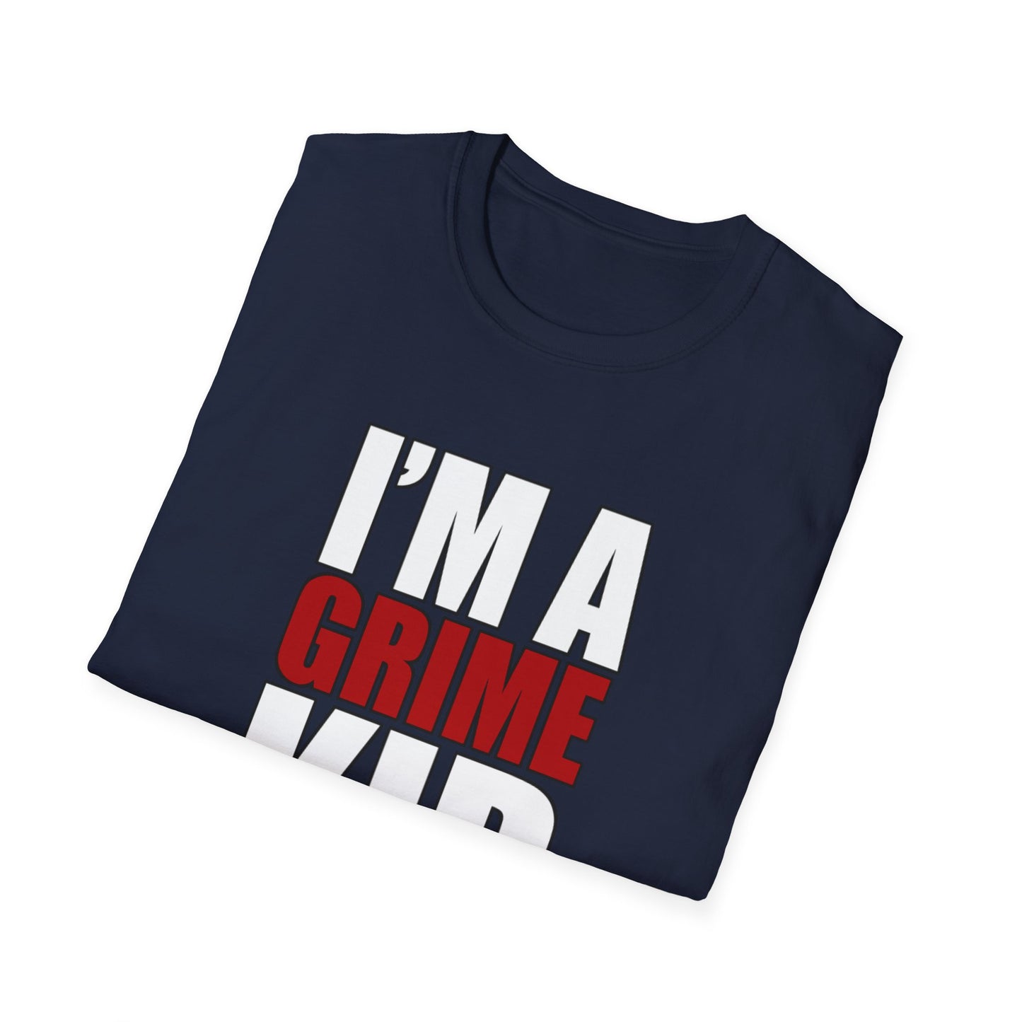 Grime Kid Softstyle T-Shirt Mens Womens Unisex Music Lover Gift, Rave Apparel, Festival Wear, Streetwear