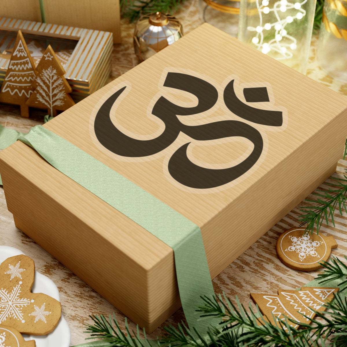 Black Ohm Buddhist Vinyl Decal Sticker for Pasties, Car, Window, Book, Laptop, Wall Decor