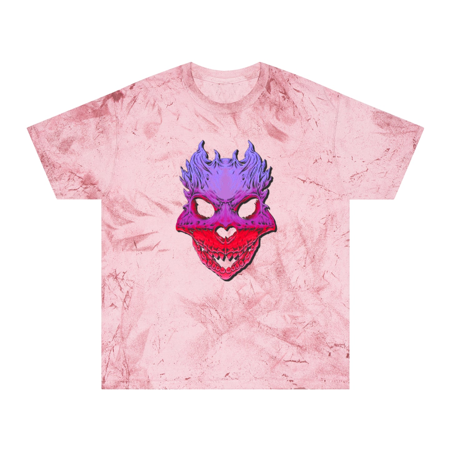 Rest in Peace Skull T Shirts, Color Blasted Tie Dye Tshirts for Men, Women, and Ravers of all Ages