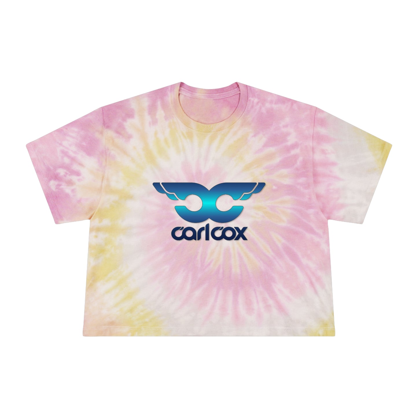 Carl Cox Women's Tie-Dye Crop Top Sweat Proof Rave Music Festival Shirt