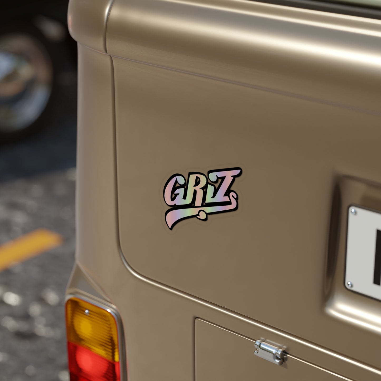 Griz Car Sticker Vinyl Transparent Waterproof Decal for Books, Laptops, Windows Rave Music Festival