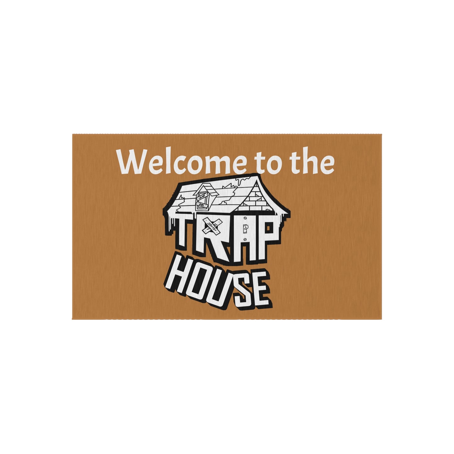 Welcome to the Trap House Outdoor Rug in 5 Sizes