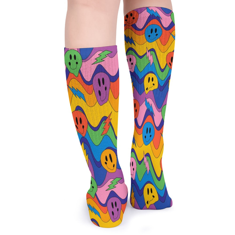 5 Pack Music Festival Socks Sweat-Proof Odor-Resistant Breathable Large Socks