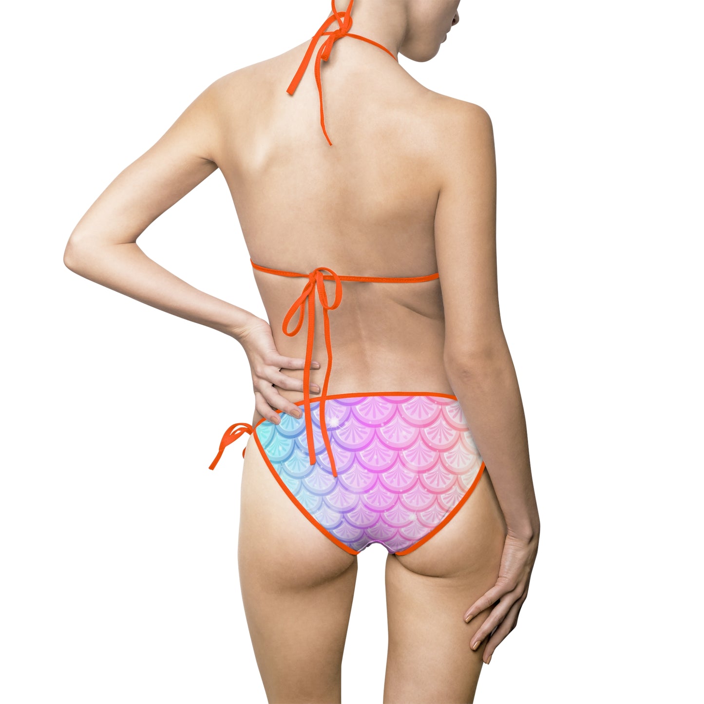 Rainbow Mermaid Women's Bikini 2 Piece Swimsuit