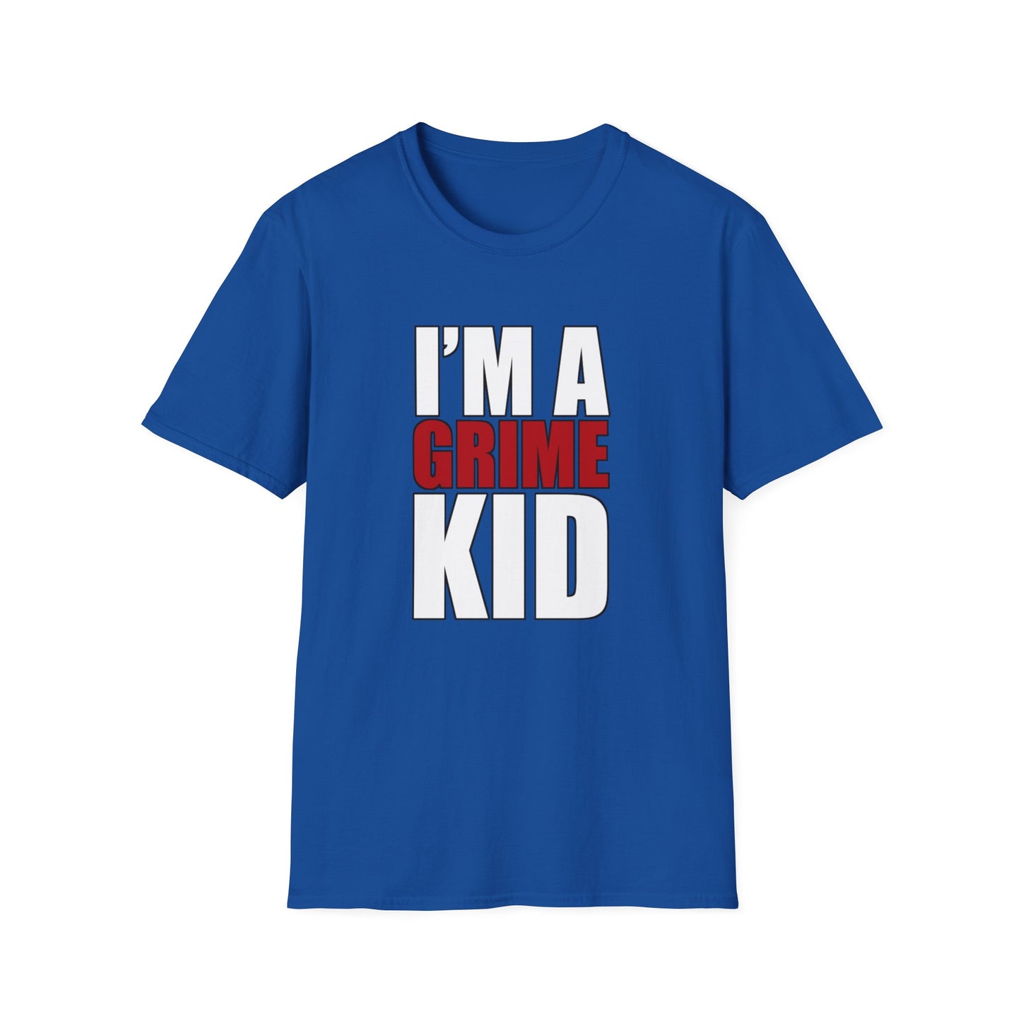 Grime Kid Softstyle T-Shirt Mens Womens Unisex Music Lover Gift, Rave Apparel, Festival Wear, Streetwear