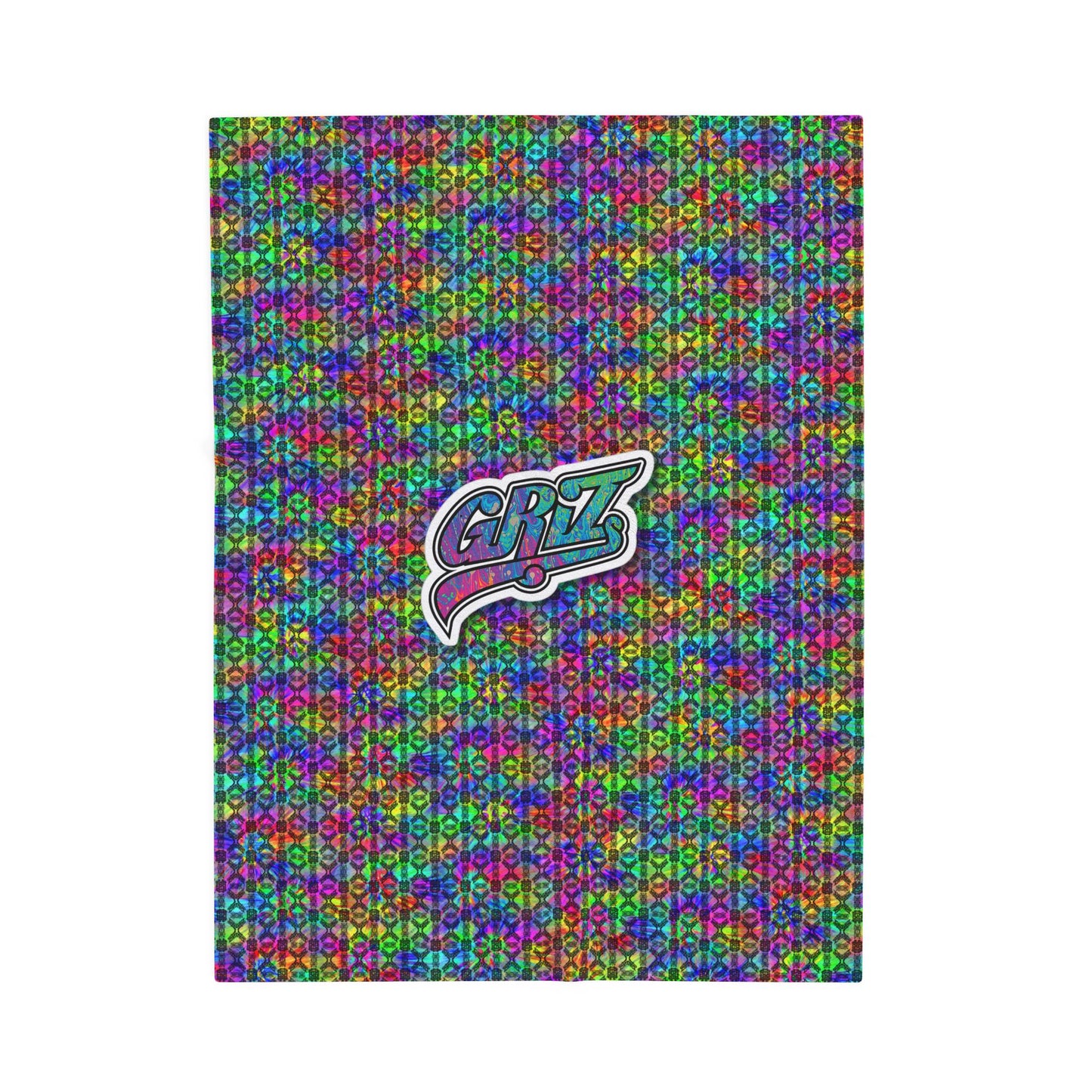 Soft Cozy GRIZ Throw Blanket - alternate colors - Rave Camping Blanket Music Festival Approved Item