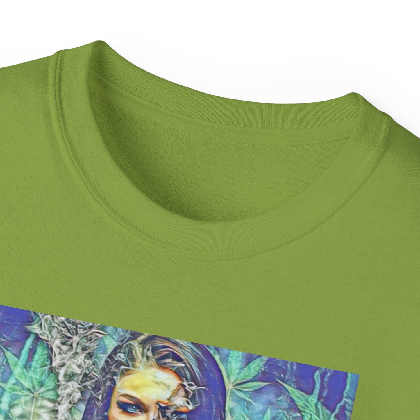 Ganja Girl 420 Weed Woman Original Nude Photography Art Sweat Proof T Shirt Sexy Womens Mens Unisex Tee