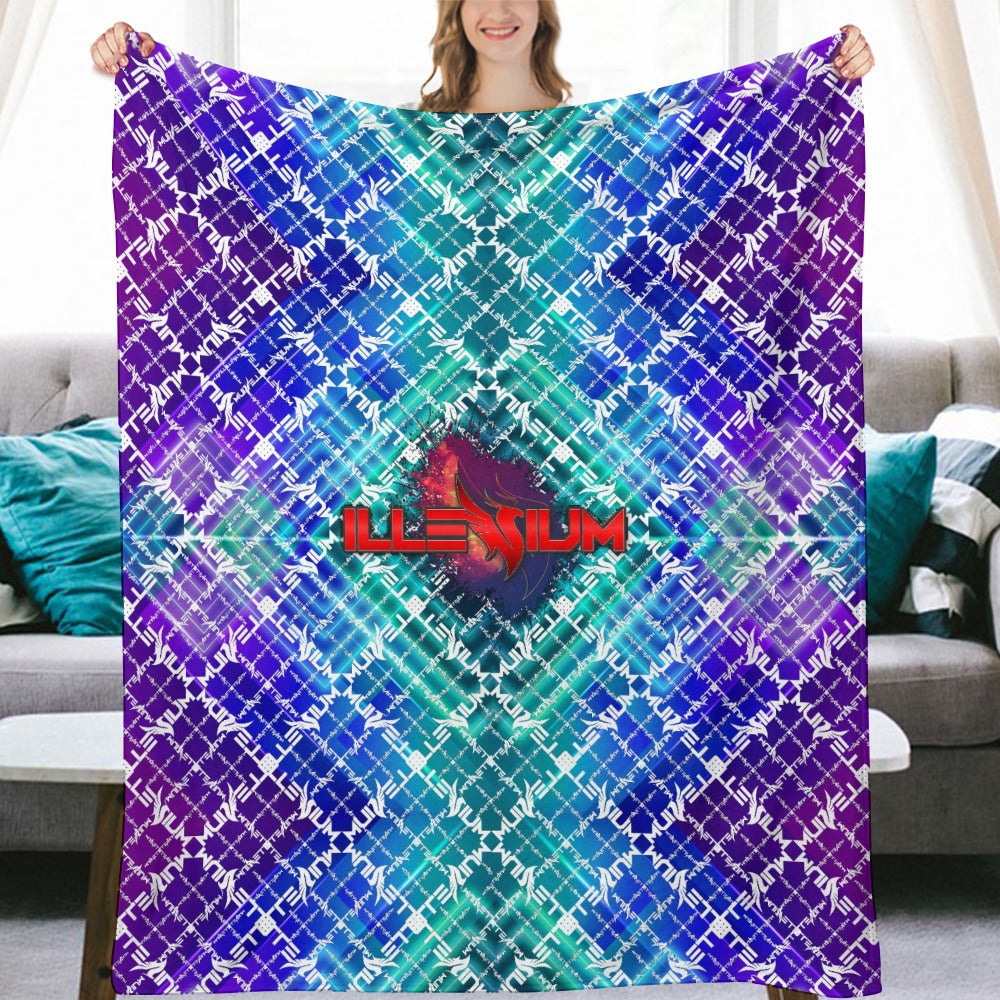 Custom EDM Artists Ultra-Soft Flannel Blanket for Camping Festival Rave in Multiple Sizes