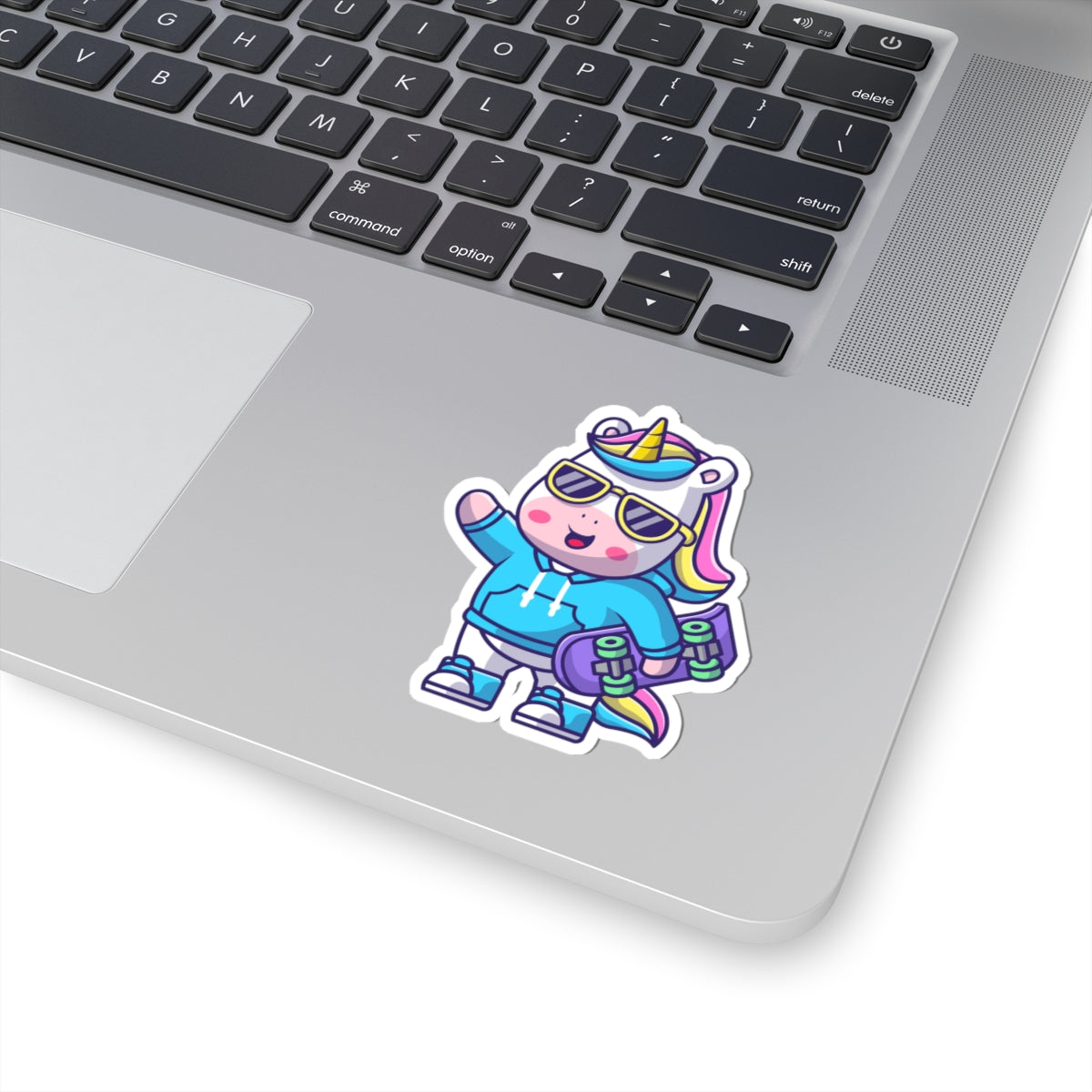 Cool Rave Unicorn Skateboard Sticker Decal