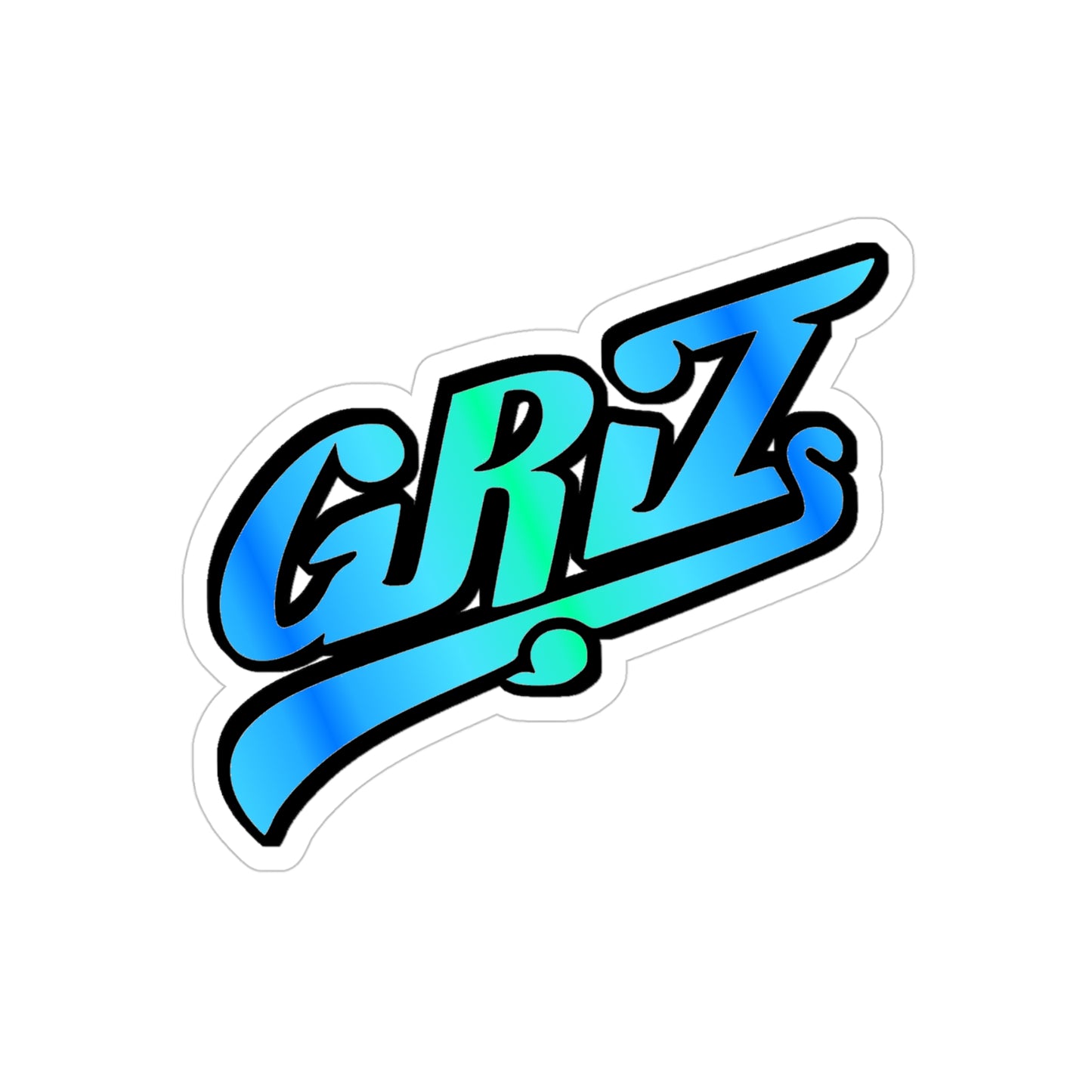 Griz Car Sticker Vinyl Transparent Waterproof Decal for Books, Laptops, Windows Rave Music Festival