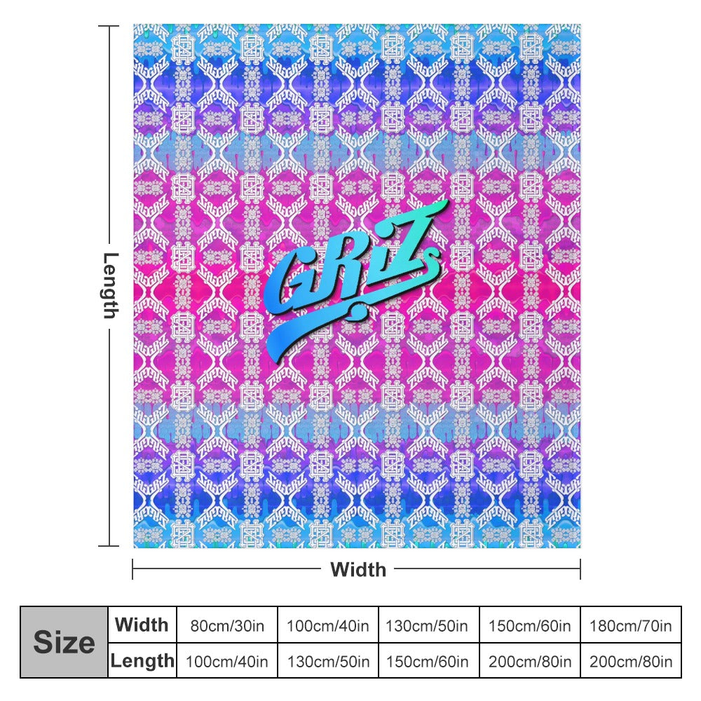 Custom EDM Artists Ultra-Soft Flannel Blanket for Camping Festival Rave in Multiple Sizes