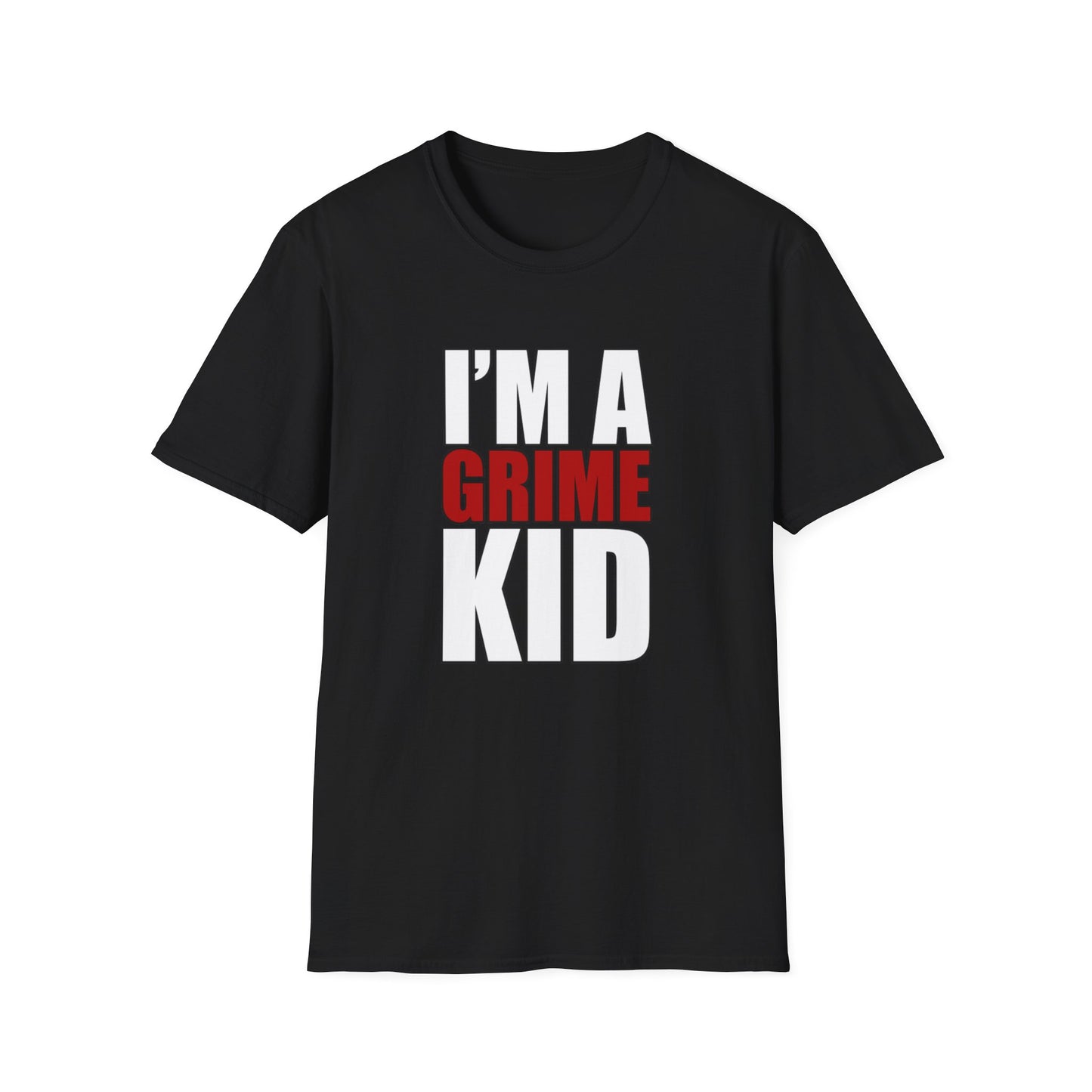 Grime Kid Softstyle T-Shirt Mens Womens Unisex Music Lover Gift, Rave Apparel, Festival Wear, Streetwear