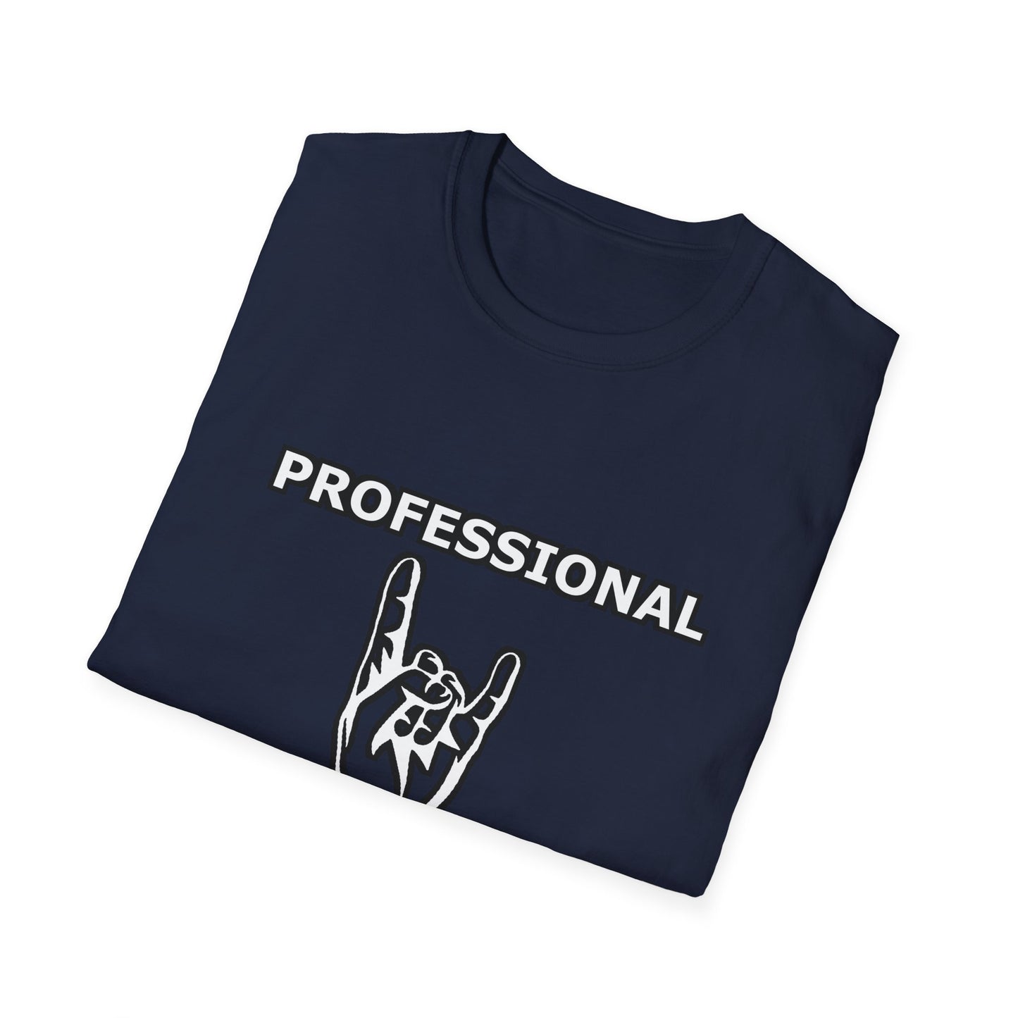 Professional Headbanger Softstyle T-Shirt Rave Metal Punk Music Festival Tee Mens Womens Unisex