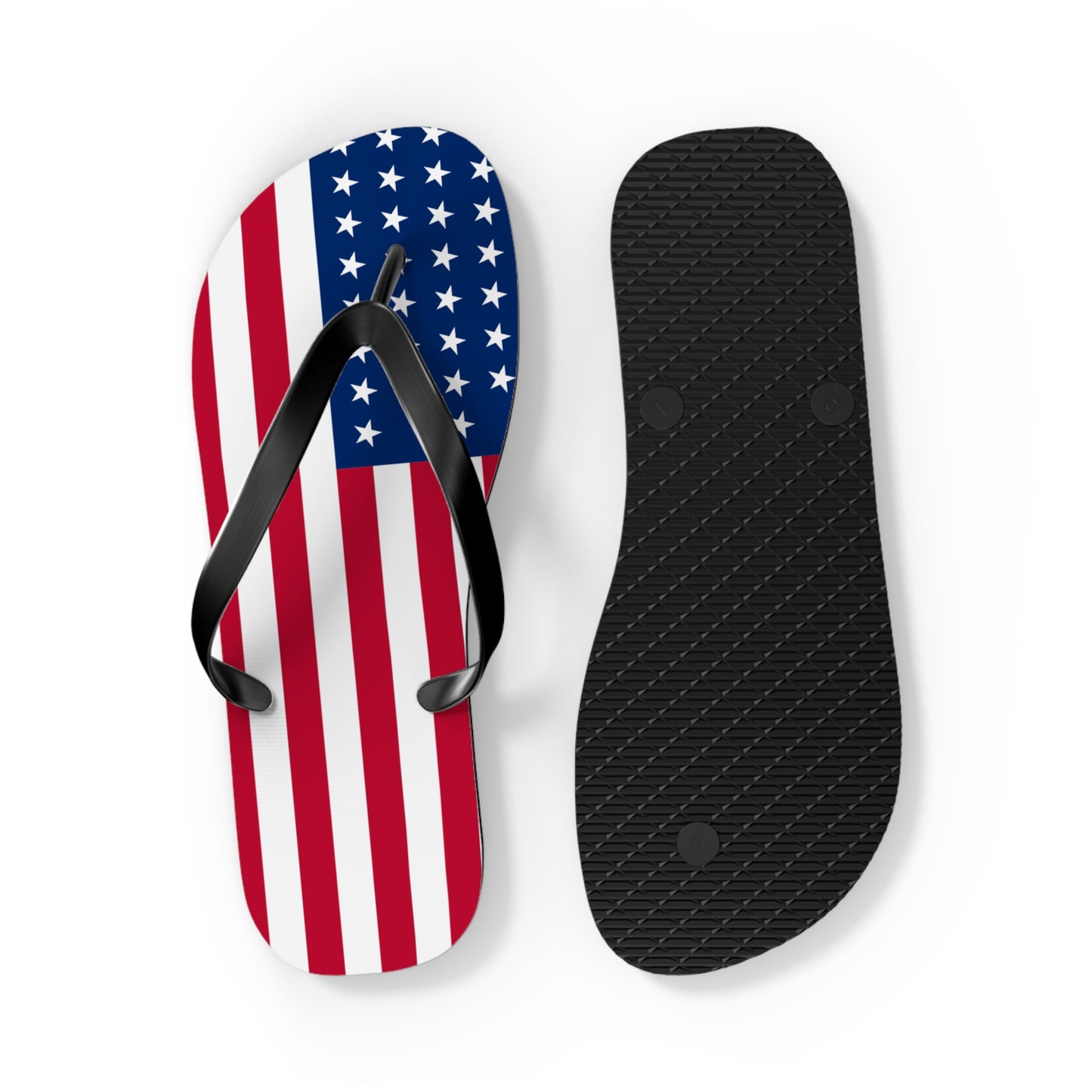 American Flag Flip Flops | Patriotic 4th of July Sandals | Made in USA