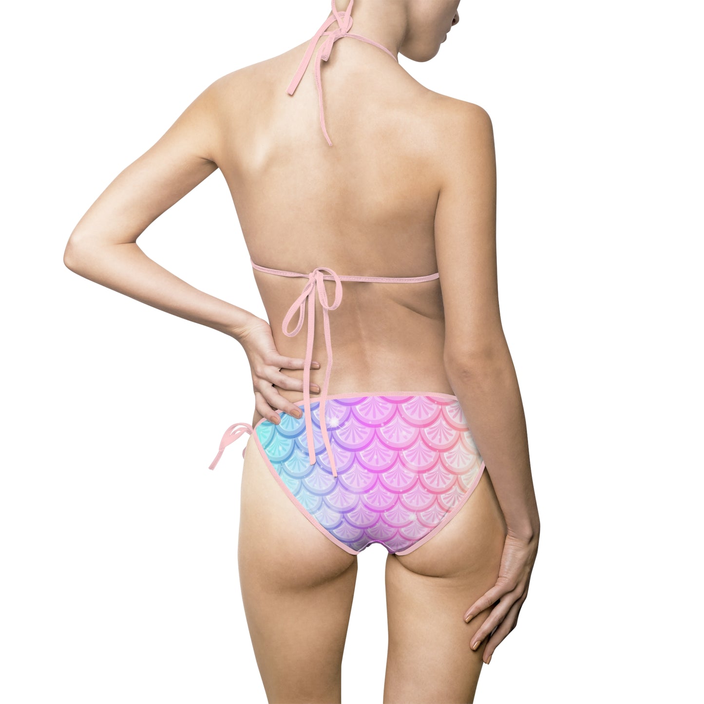 Rainbow Mermaid Women's Bikini 2 Piece Swimsuit