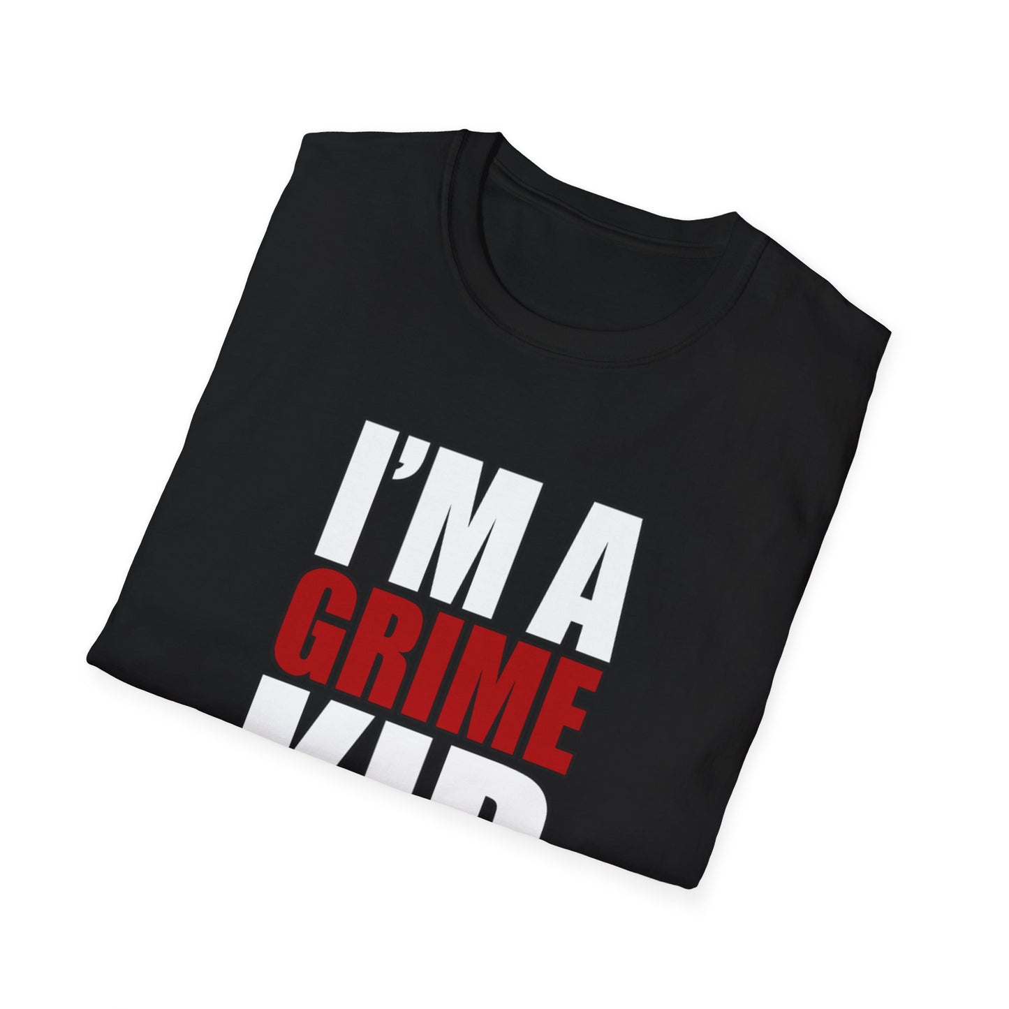 Grime Kid Softstyle T-Shirt Mens Womens Unisex Music Lover Gift, Rave Apparel, Festival Wear, Streetwear