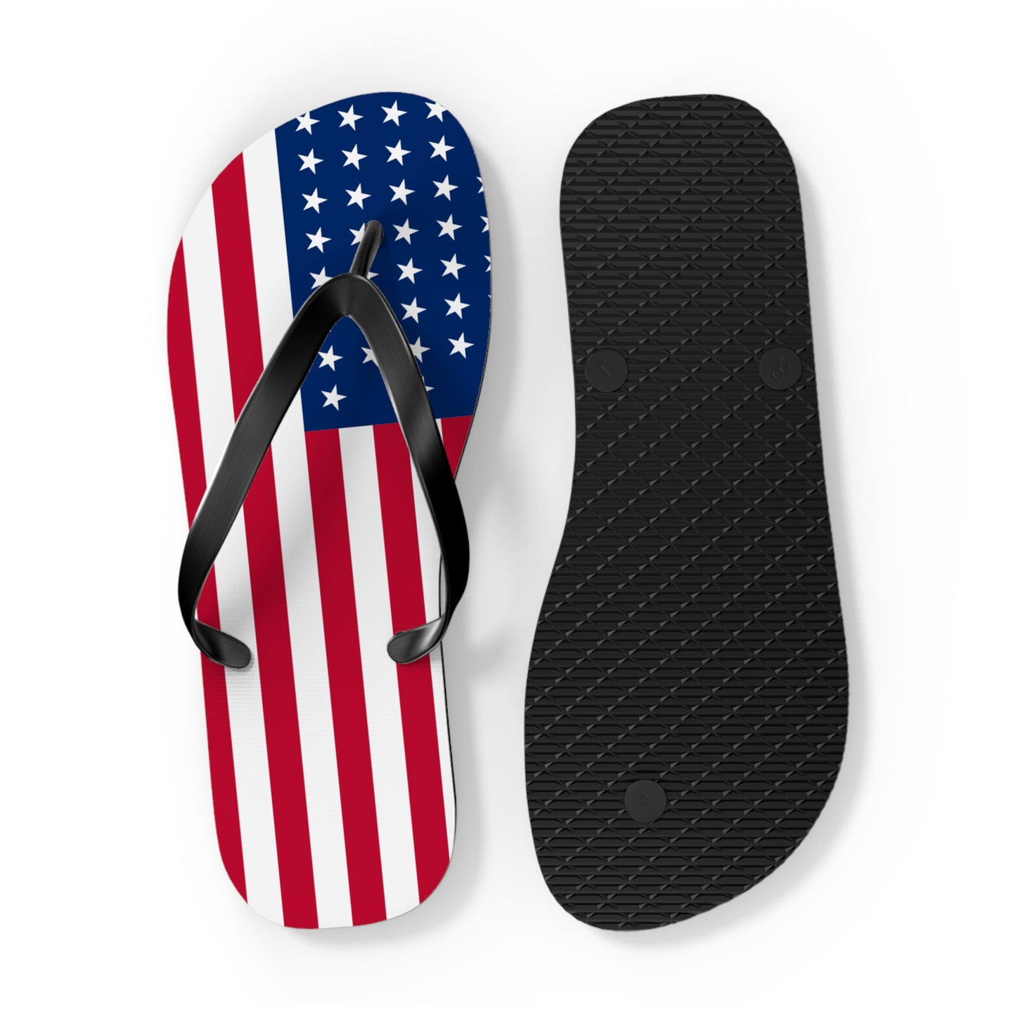 American Flag Flip Flops | Patriotic 4th of July Sandals | Made in USA