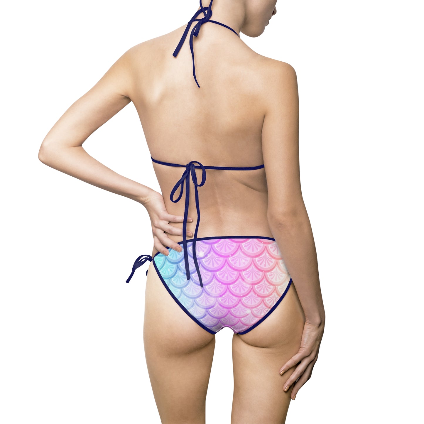 Rainbow Mermaid Women's Bikini 2 Piece Swimsuit