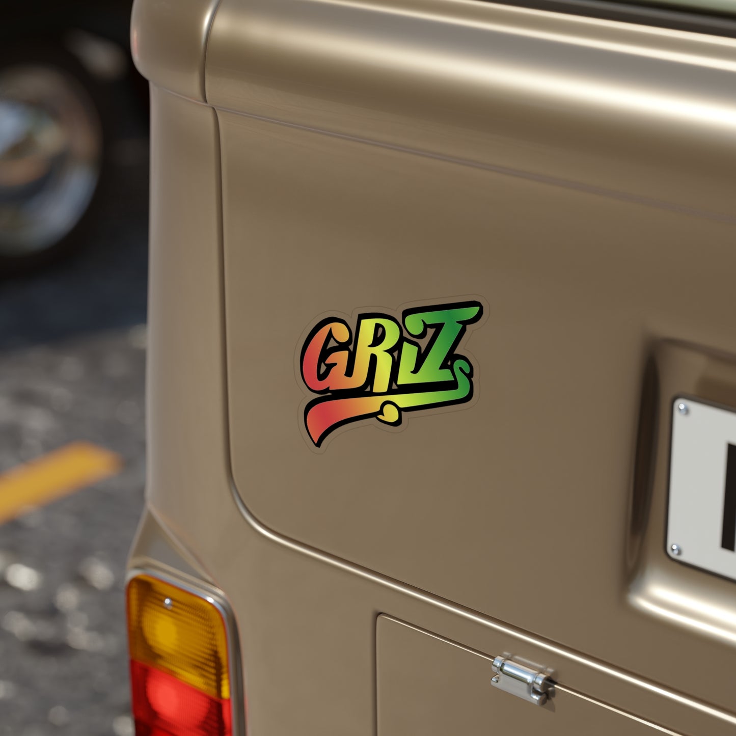 Griz Car Sticker Vinyl Transparent Waterproof Decal for Books, Laptops, Windows Rave Music Festival