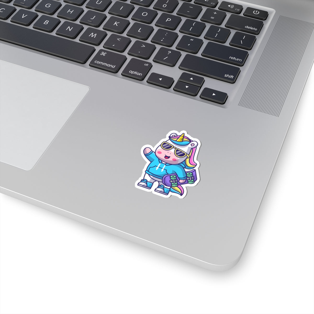 Cool Rave Unicorn Skateboard Sticker Decal