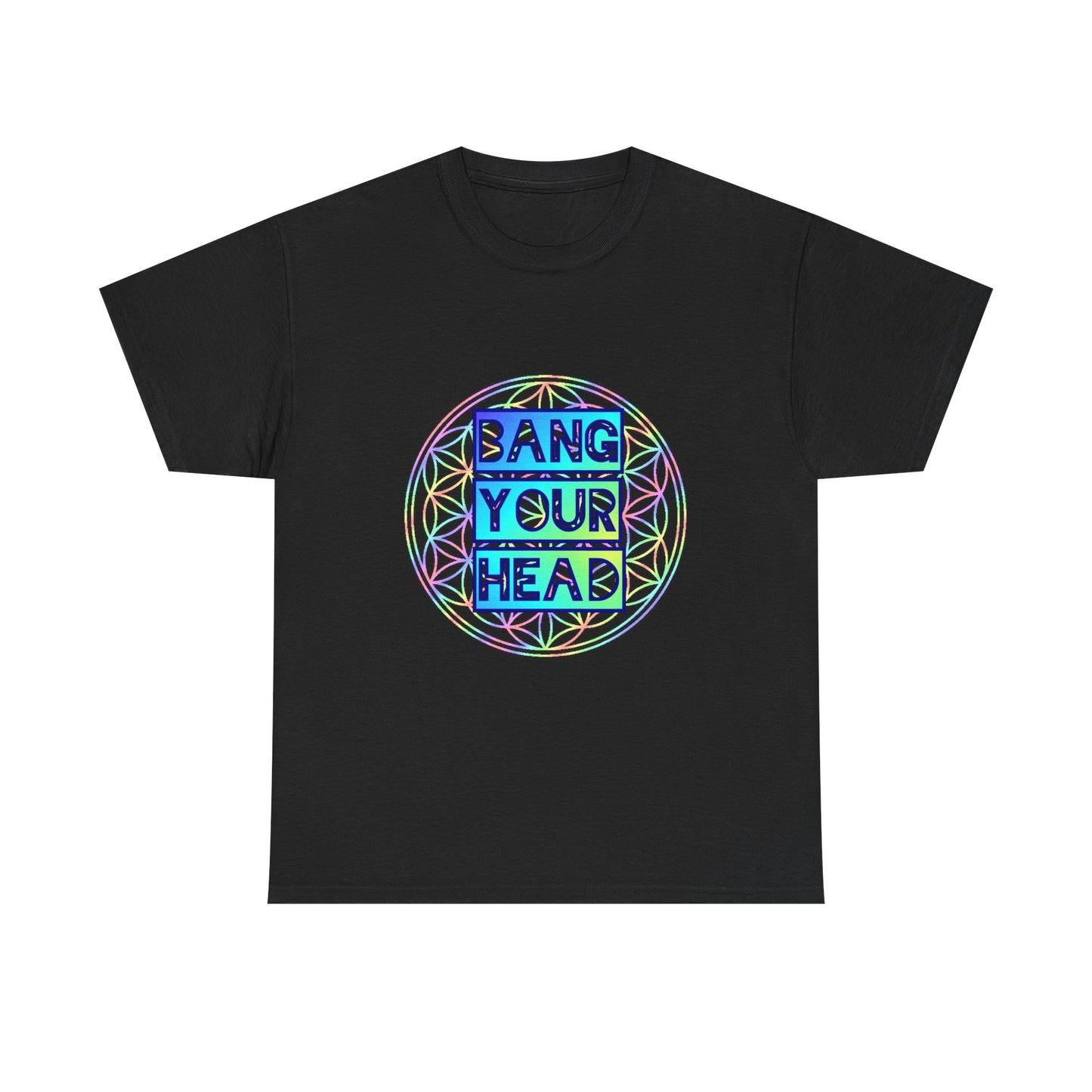 Bang Your Head Sweatproof Music Festival Tees Thick Cotton Rave Shirt Mens Womens Unisex