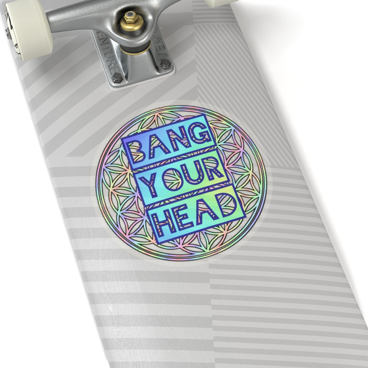 BANG YOUR HEAD waterproof Decal no-bubble sticker for car, laptop, book, water bottle, etc