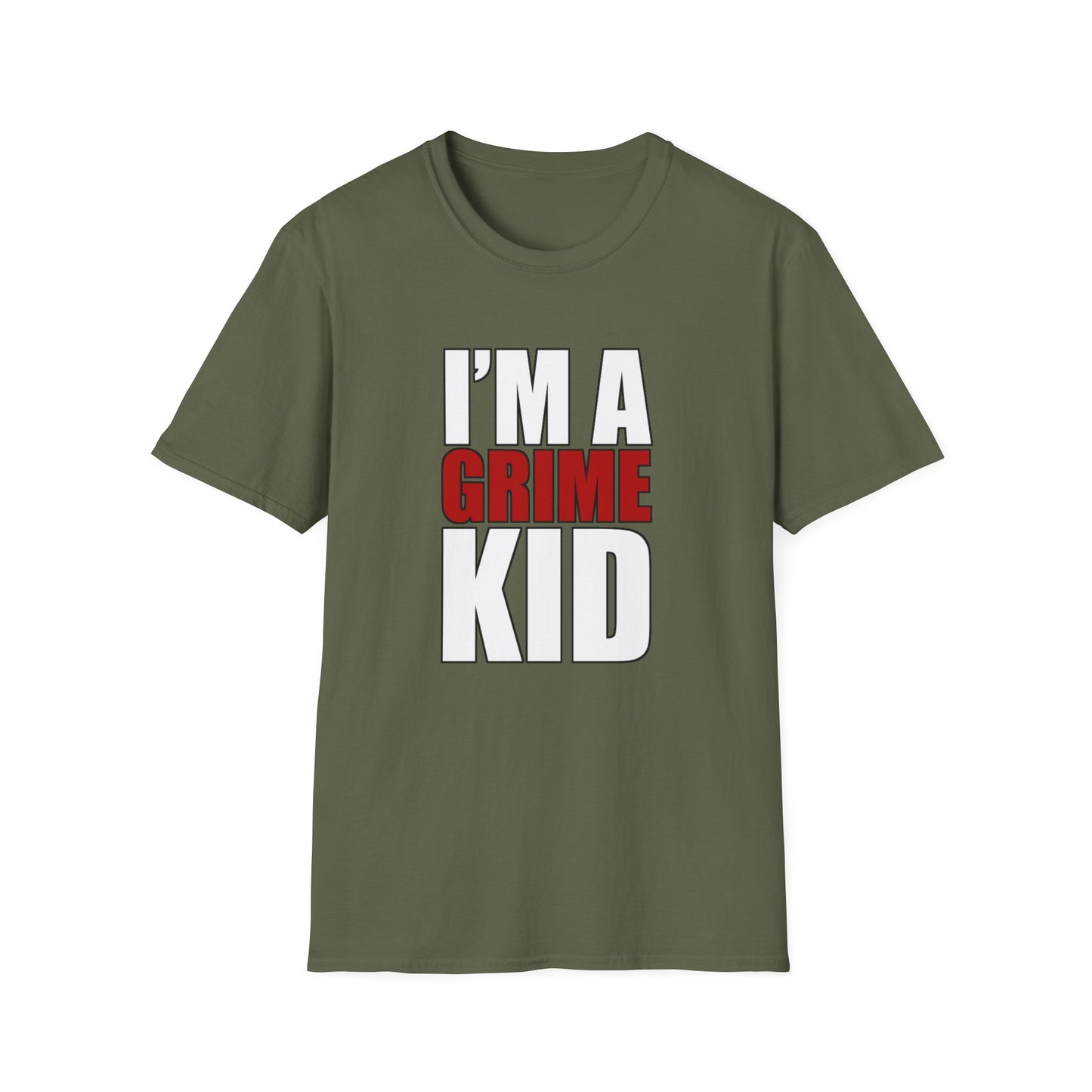 Grime Kid Softstyle T-Shirt Mens Womens Unisex Music Lover Gift, Rave Apparel, Festival Wear, Streetwear