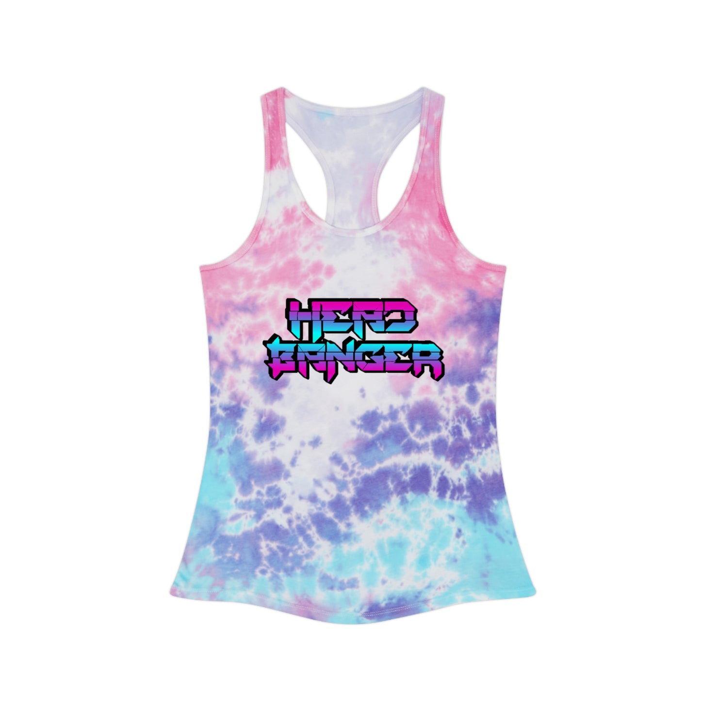 Headbanger Womens Tie Dye Racerback Tank Top in 3 Styles