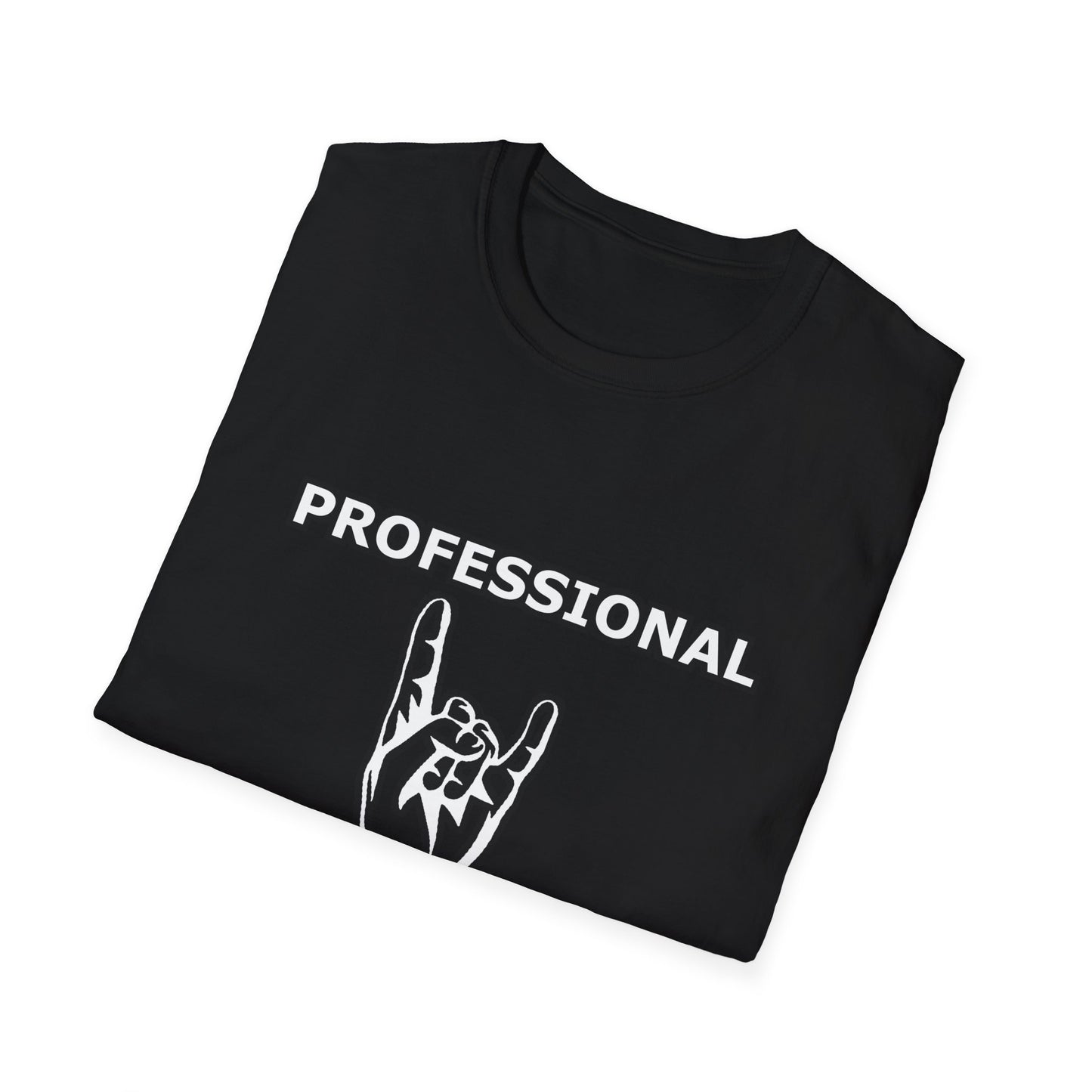 Professional Headbanger Softstyle T-Shirt Rave Metal Punk Music Festival Tee Mens Womens Unisex