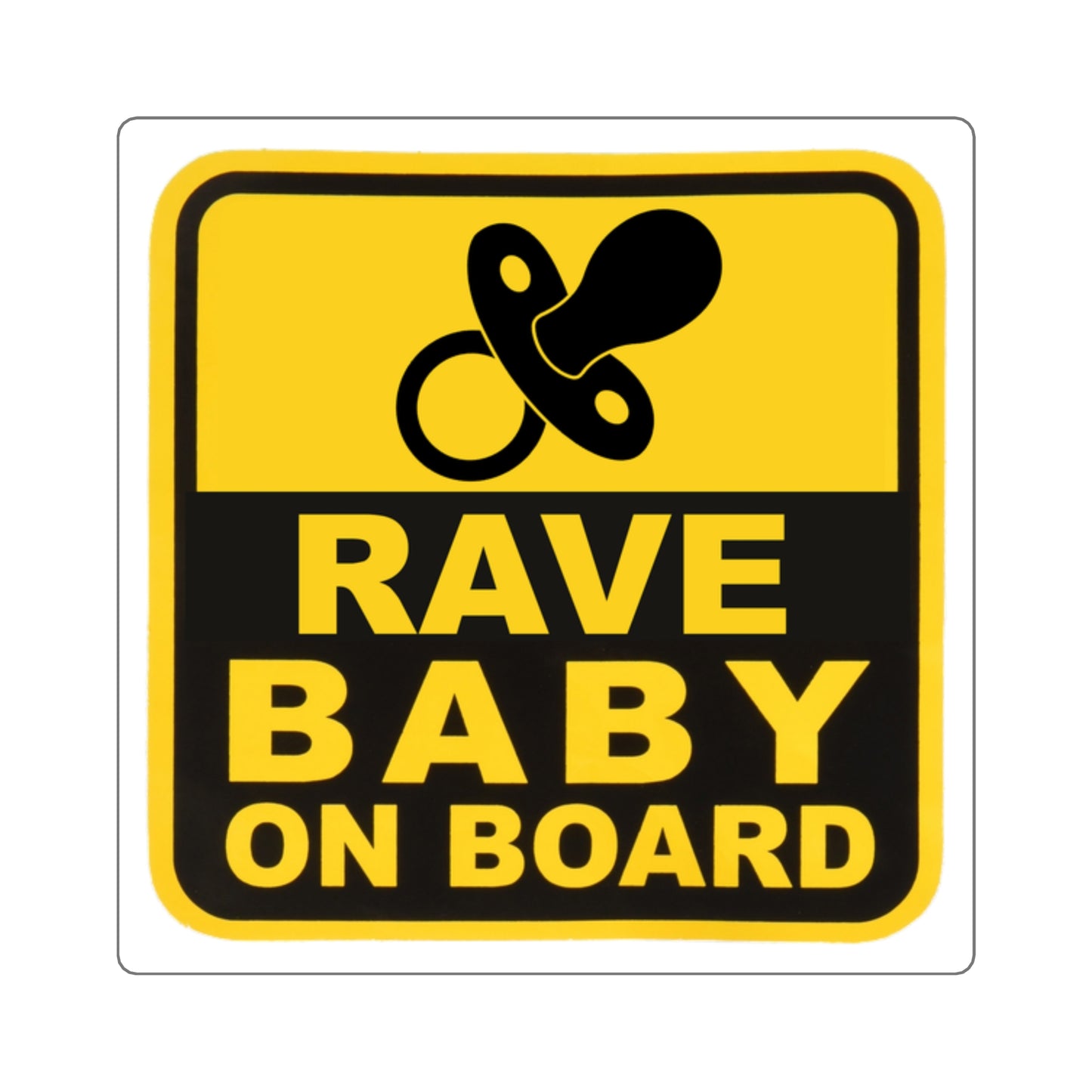 Rave Baby On Board Vinyl Car Decal Stickers