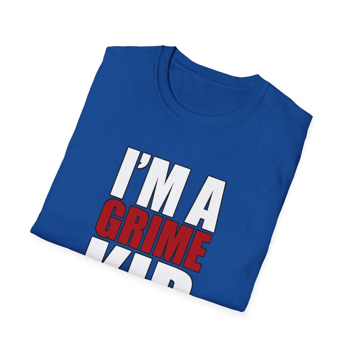 Grime Kid Softstyle T-Shirt Mens Womens Unisex Music Lover Gift, Rave Apparel, Festival Wear, Streetwear