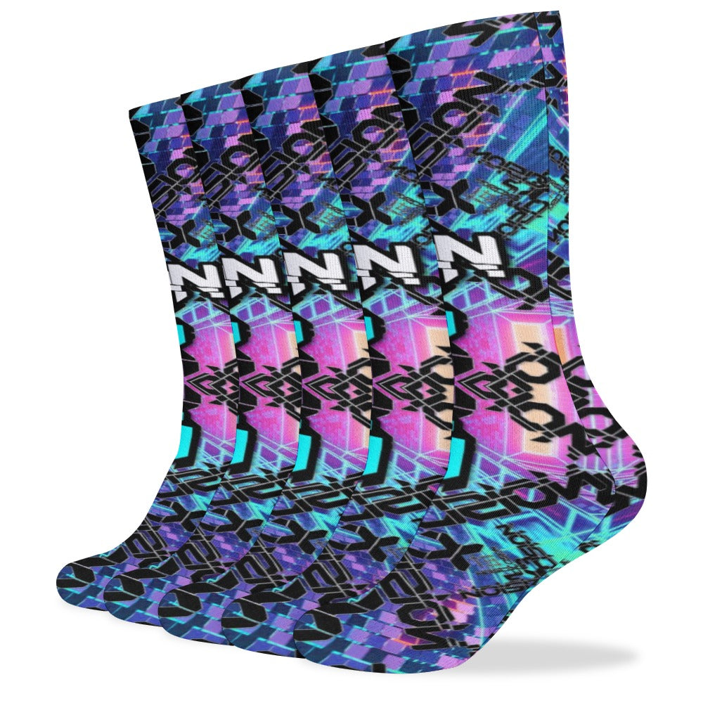 Excision Socks 5 Pack Sweat-Proof Odor-Resistant Breathable Large Socks