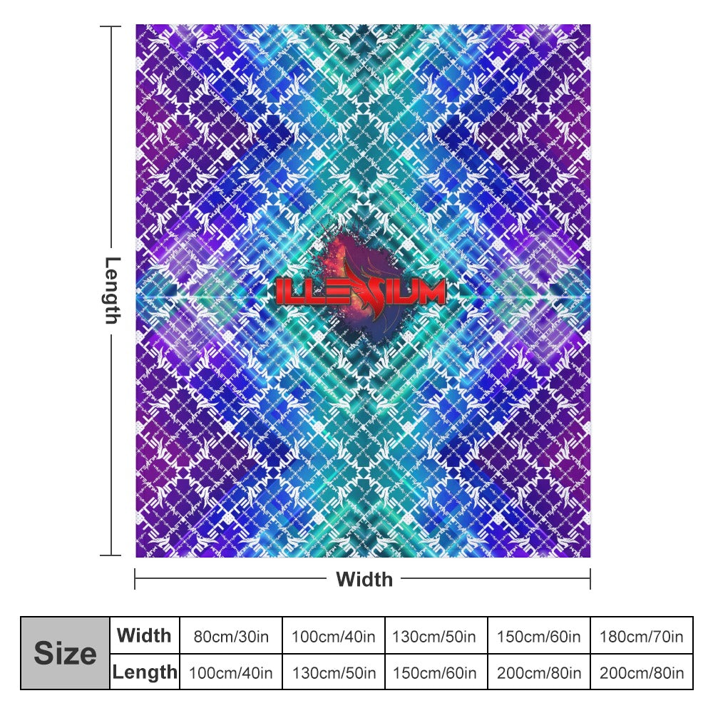 Custom EDM Artists Ultra-Soft Flannel Blanket for Camping Festival Rave in Multiple Sizes
