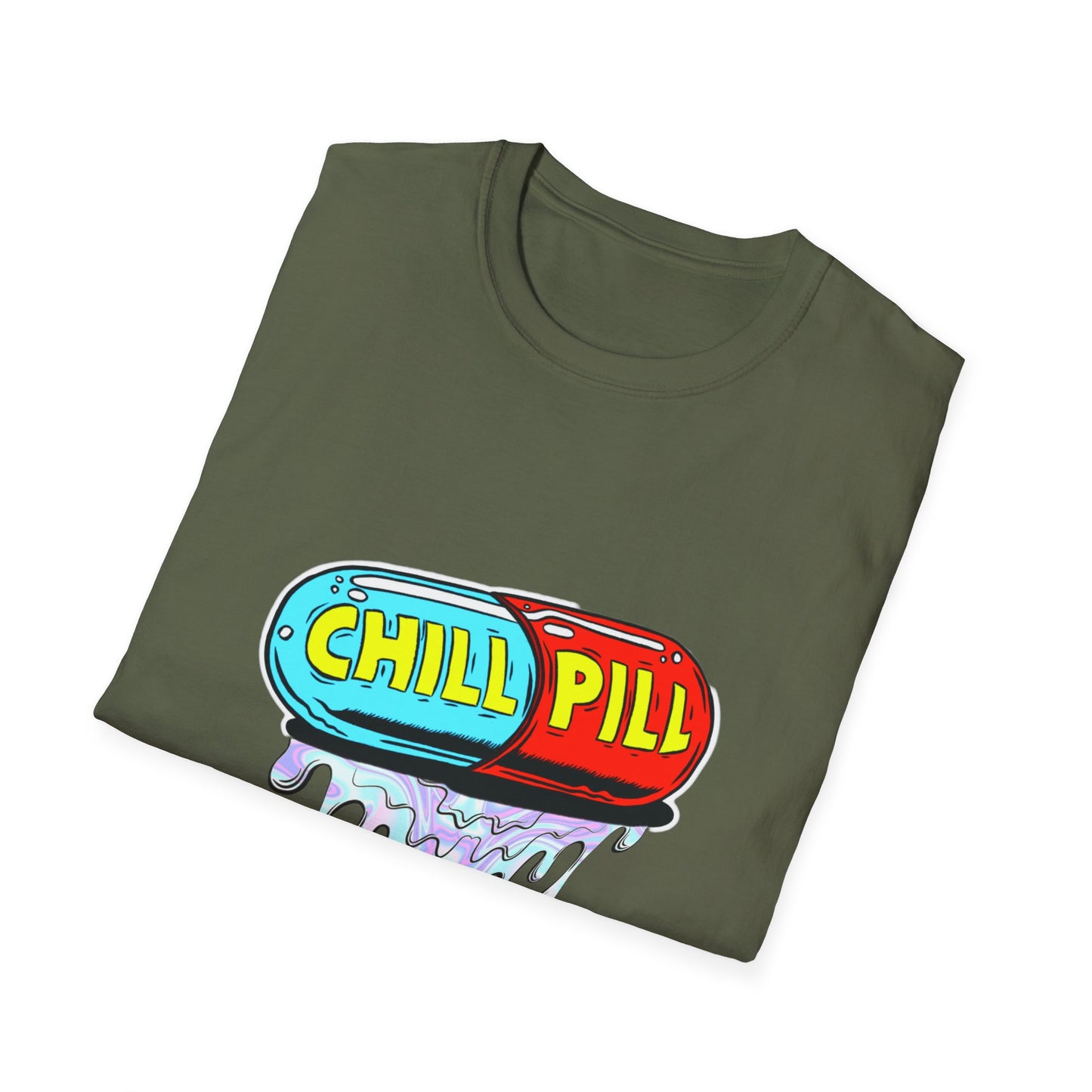 Chill Pill Softstyle Rave T-Shirt Mens Womens Unisex Funny Shirt, Ravewear, Festival Wear, Streetwear