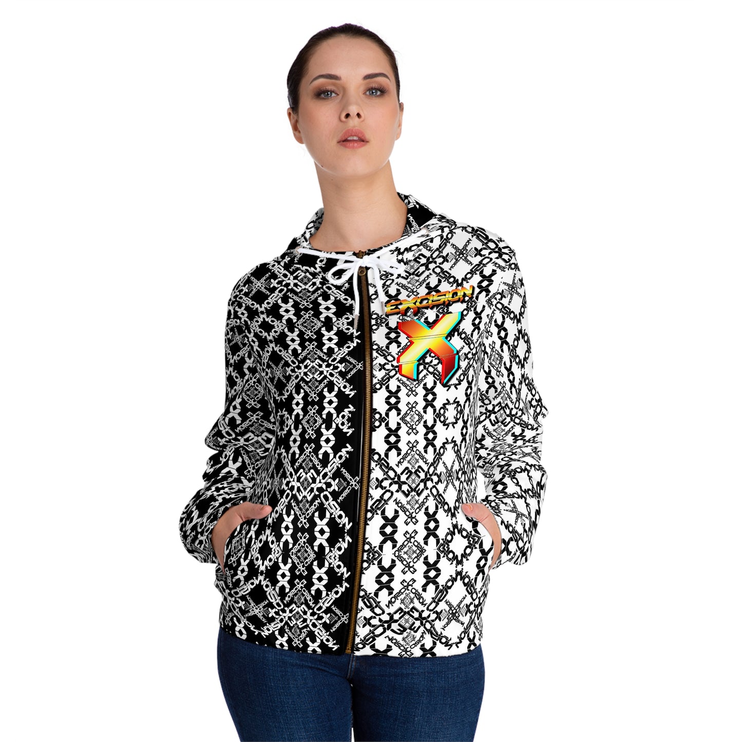 Excision Zip Up Music Festival Hoodie for Women