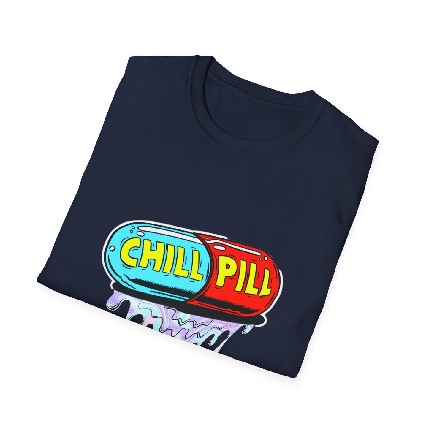 Chill Pill Softstyle Rave T-Shirt Mens Womens Unisex Funny Shirt, Ravewear, Festival Wear, Streetwear