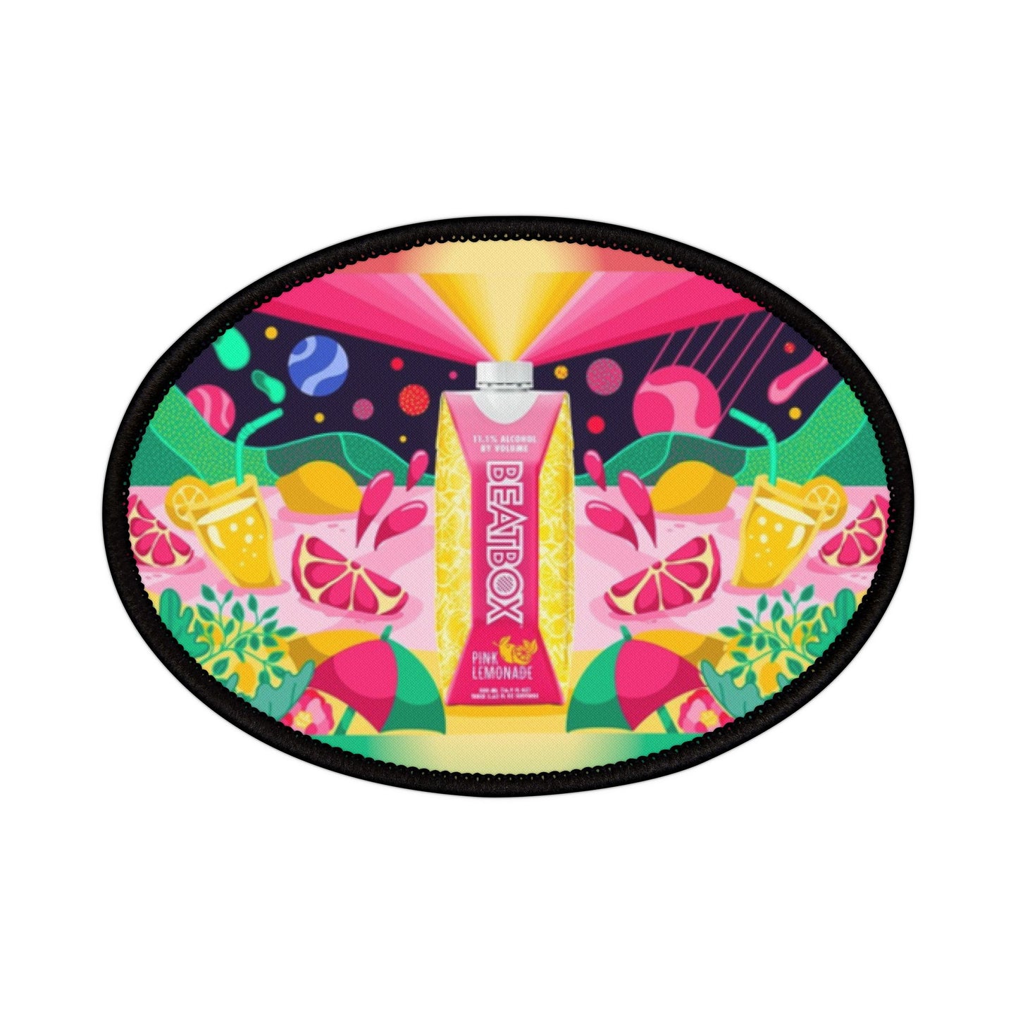 Custom Beat Box Easy Iron-On Patches Rave Accessory Fun Festival Flair to Personalize Jackets, Backpacks, Hoodies, Gifts