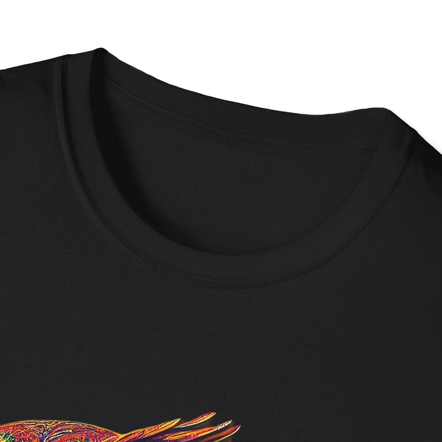 Rage Mode Psychedelic Owl Softstyle T-Shirt EDM Rave Music Festival Tee Mens Womens Unisex