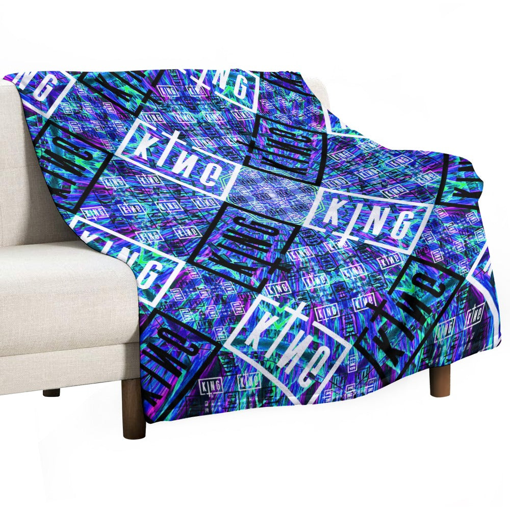 Custom EDM Artists Ultra-Soft Flannel Blanket for Camping Festival Rave in Multiple Sizes