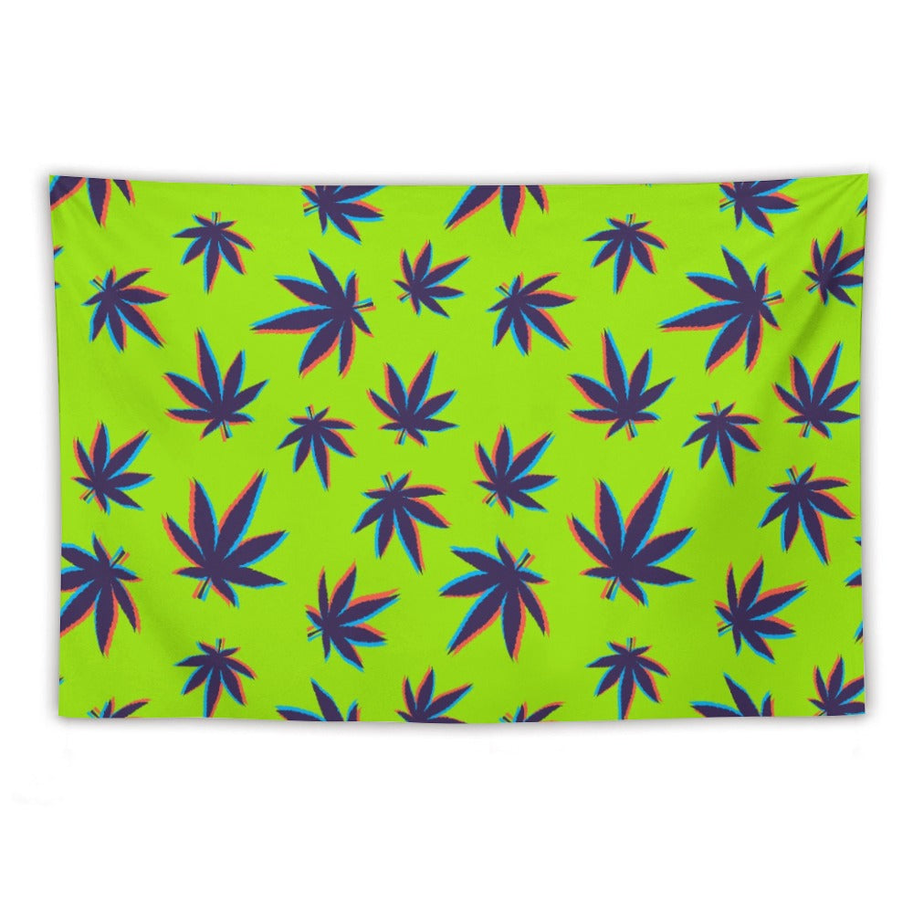 420 weed leaf tapestry