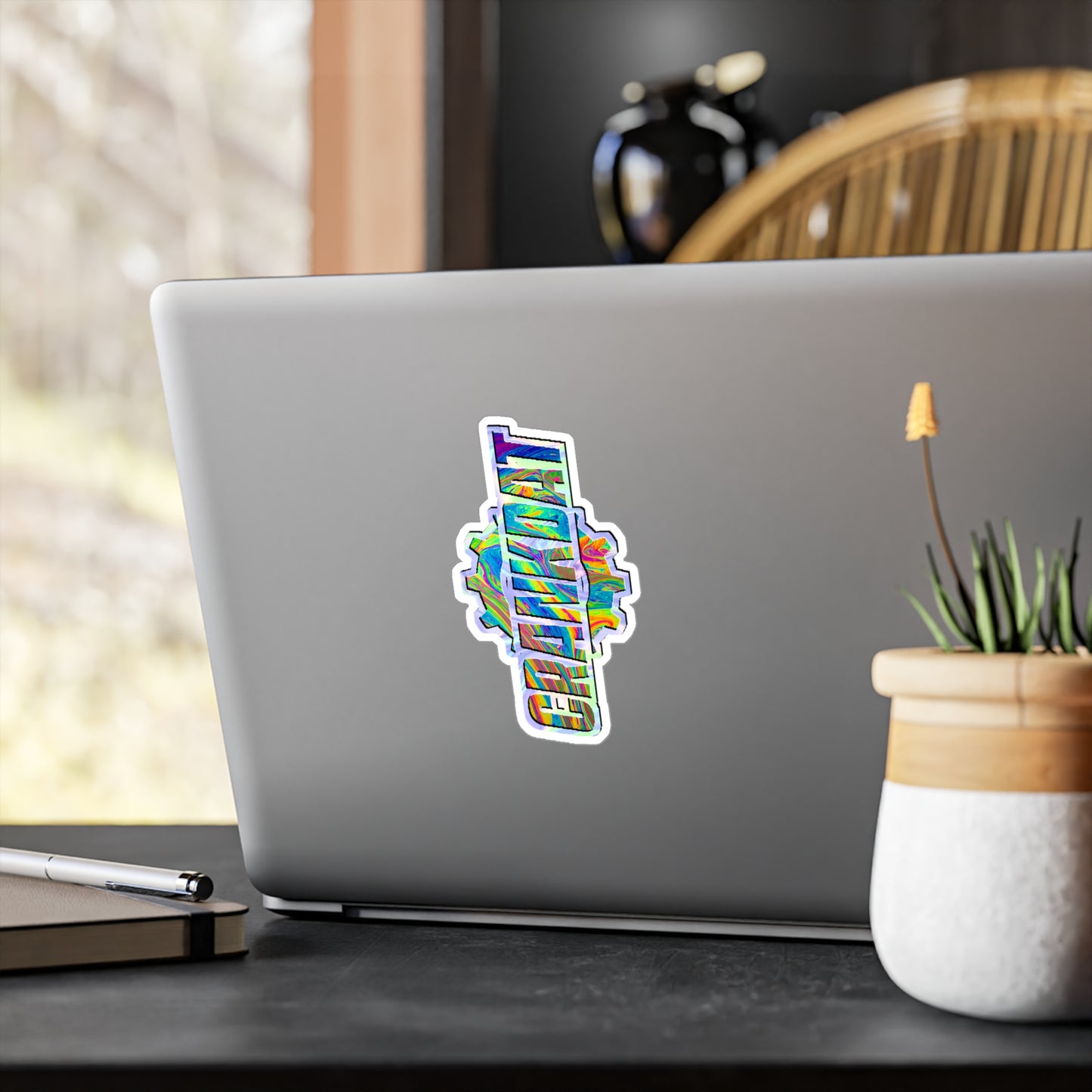 Holographic Crankdat Stickers EDM Artist Kiss-Cut Vinyl Festival Sticker Decals for Rave Gifts, Car Window, Laptop, Trading, Personalization