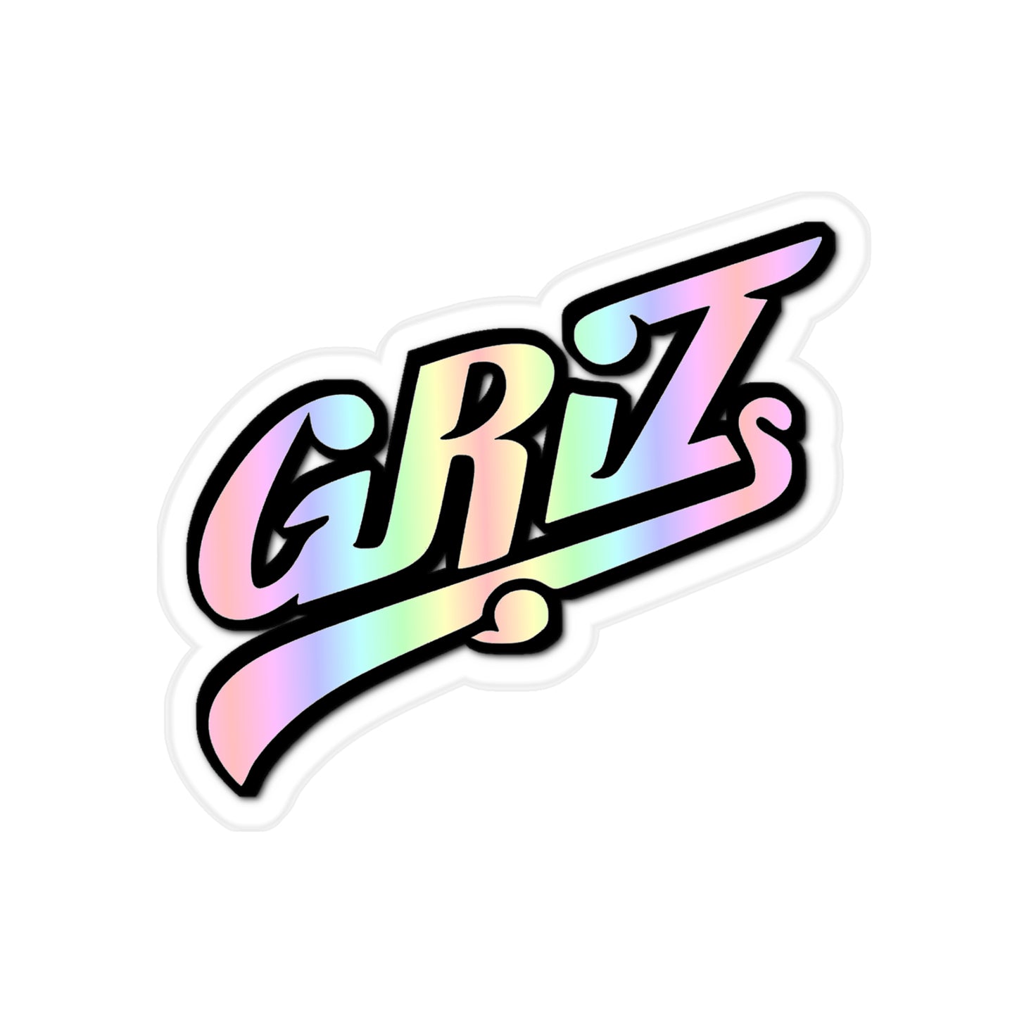 Griz Car Sticker Vinyl Transparent Waterproof Decal for Books, Laptops, Windows Rave Music Festival