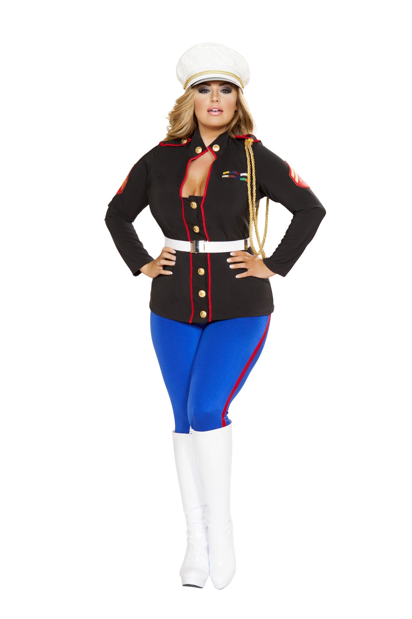 Sexy Marine Corporal Military Costume 3pc Set