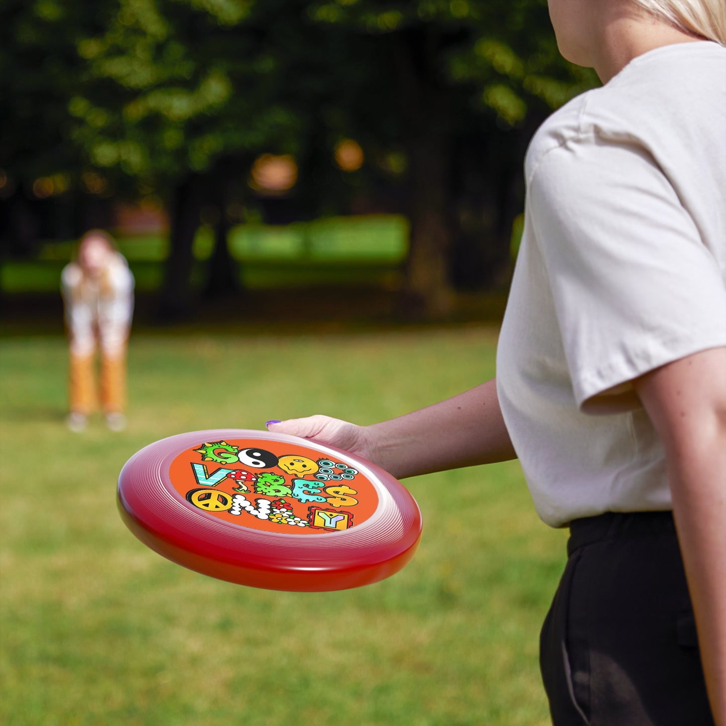 Wham-O Frisbee 11" Good Vibes Only Festival Frisbee Golf