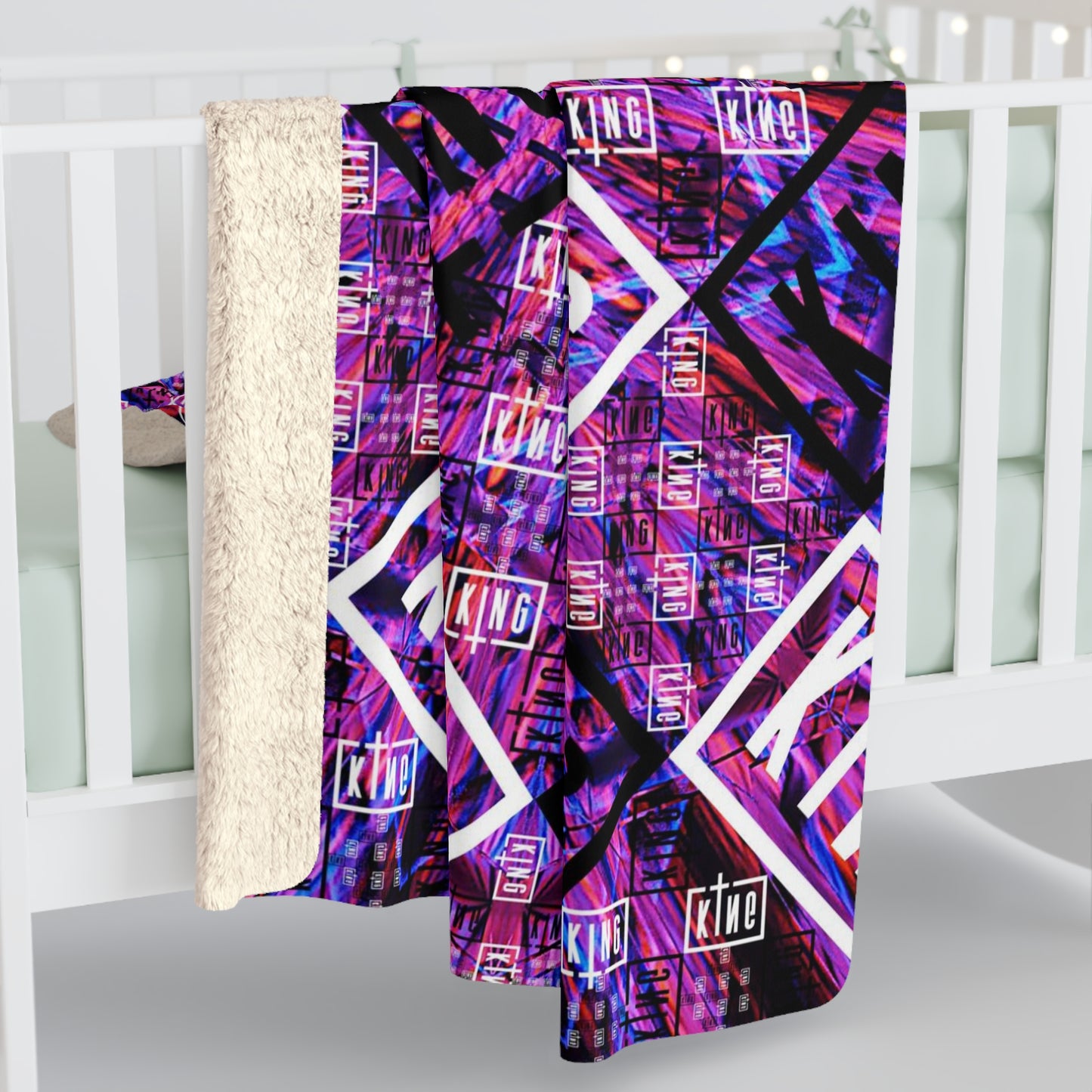 Premium Micro-Mink Sullivan King Sherpa Blanket | EDM Music Festival Blankets
