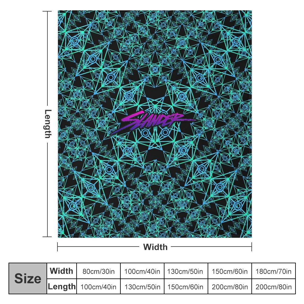 Custom EDM Artists Ultra-Soft Flannel Blanket for Camping Festival Rave in Multiple Sizes