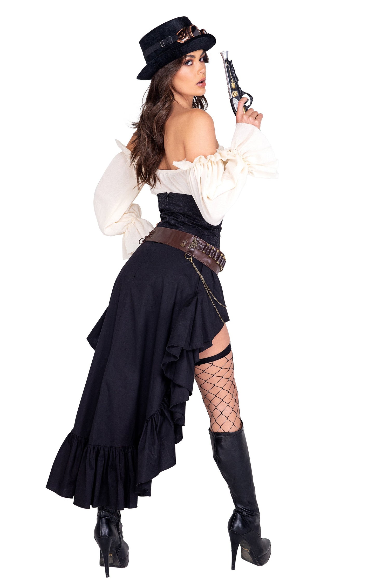 Steampunk Seductress Costume Deluxe 6pc Set